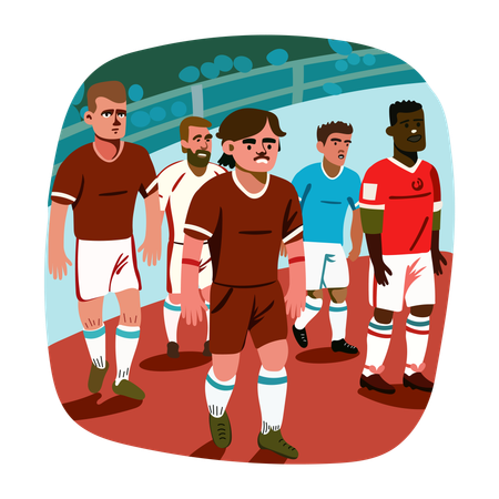 Match-Spieler  Illustration