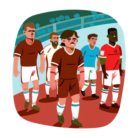 Match-Spieler  Illustration