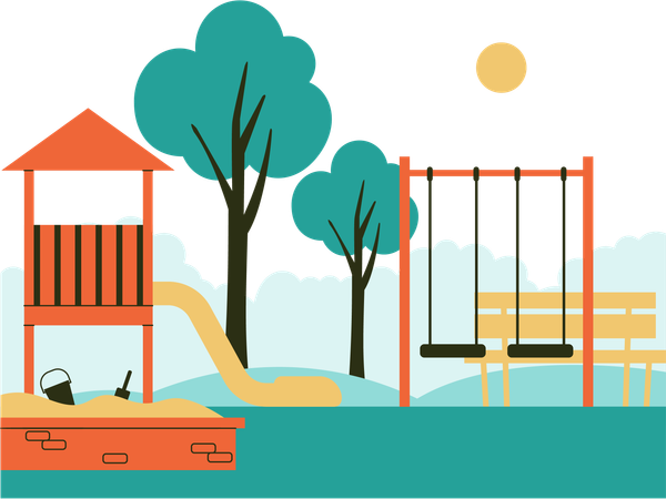 Spielplatz  Illustration