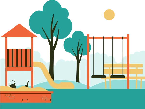 Spielplatz  Illustration