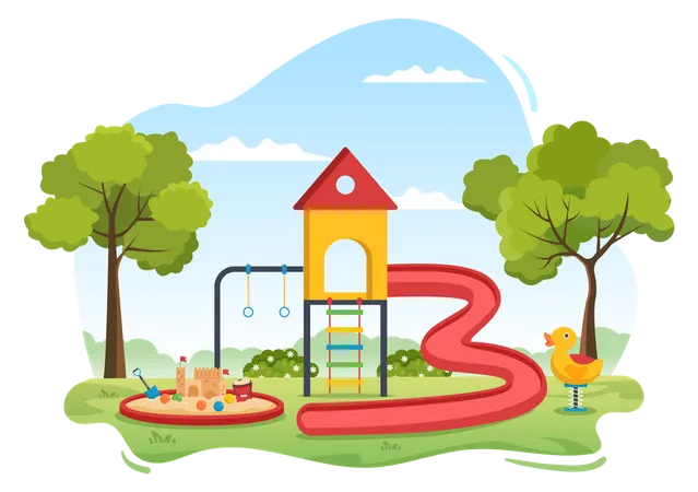 Spielplatz  Illustration