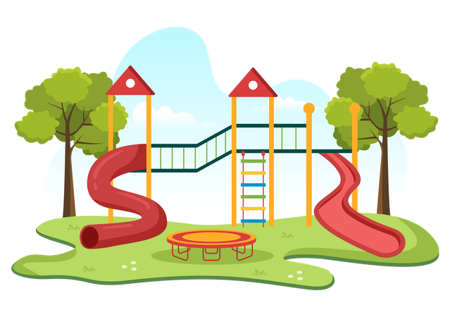 Spielplatz  Illustration