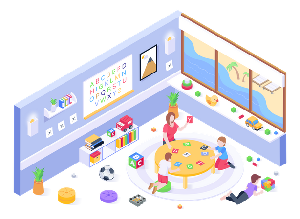 Spielzimmer  Illustration