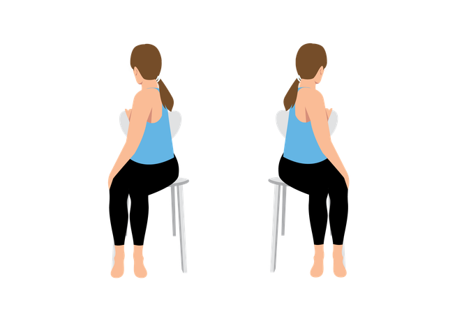 Spinal twist  Illustration