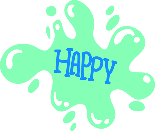 Splat of Happiness  Illustration