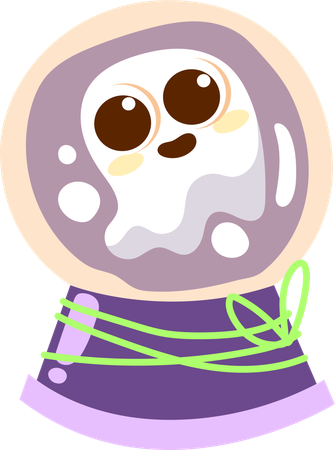 Spooky Astronaut  Illustration