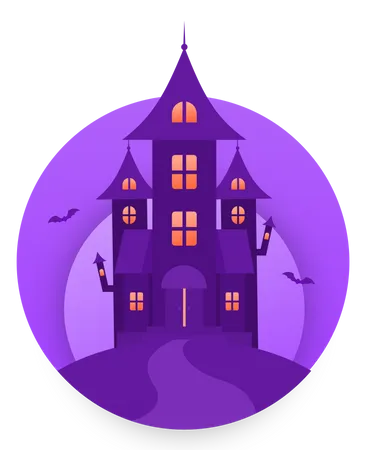 Spooky Castle  Illustration