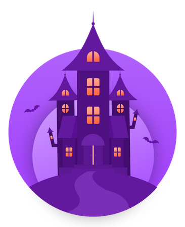 Spooky Castle  Illustration