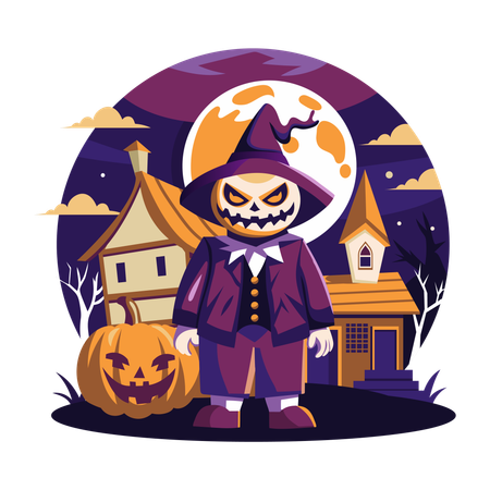 Spooky Character  Illustration