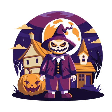 Spooky Character  Illustration