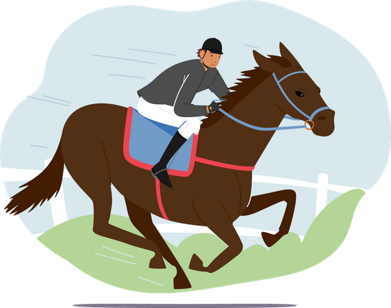 Sport équestre et entraînement du cheval  Illustration
