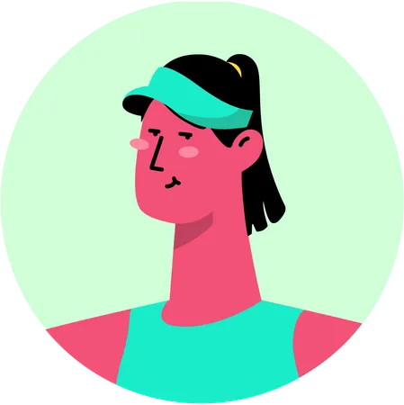 Femme sportive  Illustration