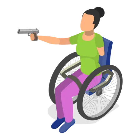 Sportifs handicapés  Illustration