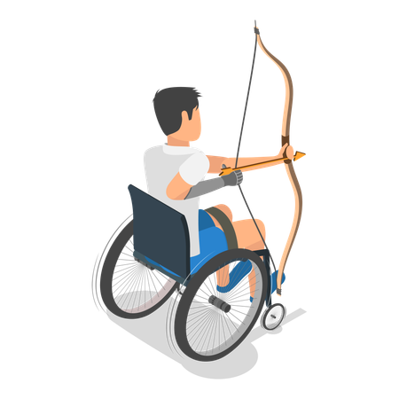 Sportifs handicapés  Illustration