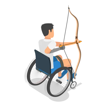 Sportifs handicapés  Illustration