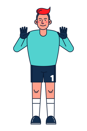 Sportler  Illustration