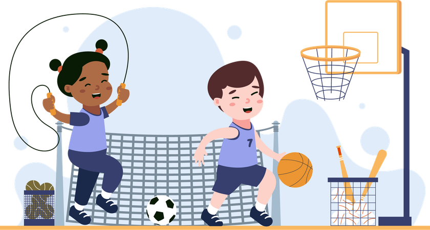 Sports Activity Class  Illustration