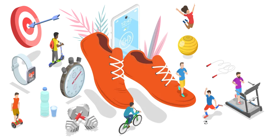 Sports and Physical Activity Illustration