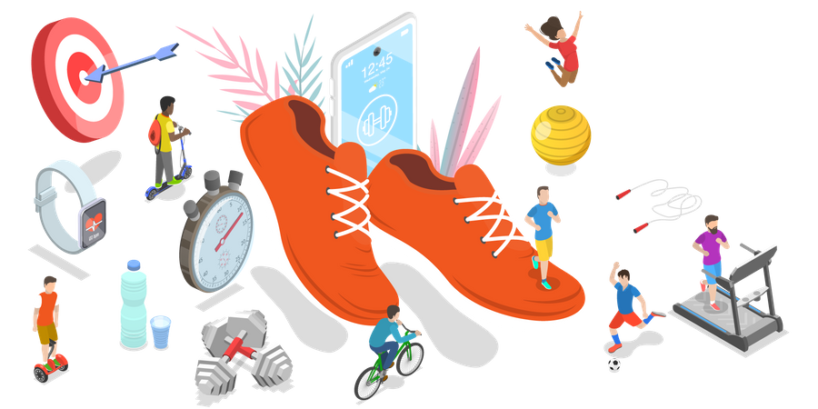 Sports and Physical Activity  Illustration