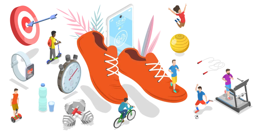 Sports and Physical Activity  Illustration