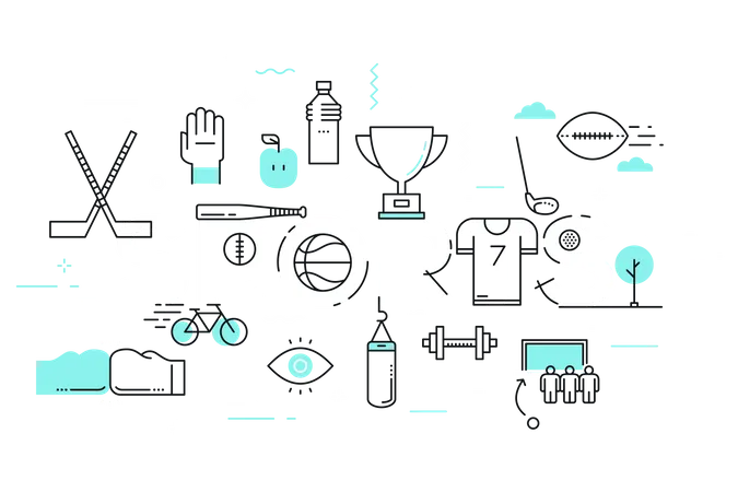 Sports competition  Illustration