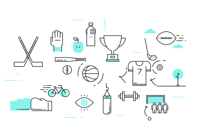 Sports competition  Illustration