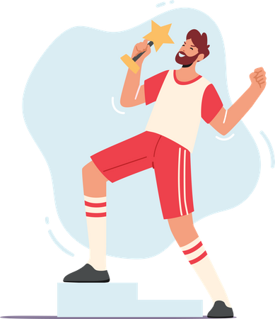 Sports competition winner  Illustration