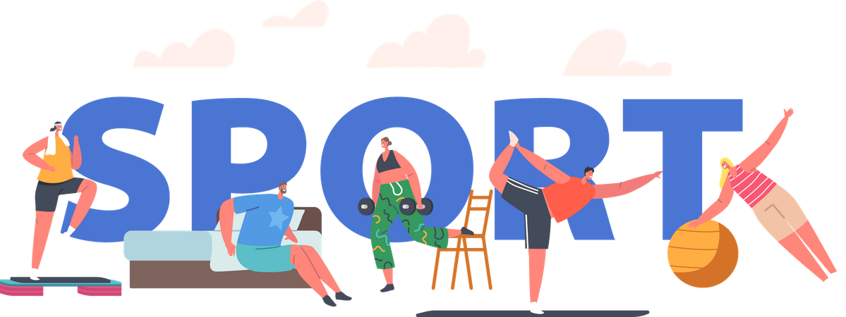 Sports Day  Illustration