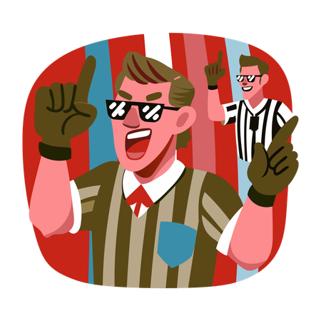 Sports Referee  Illustration