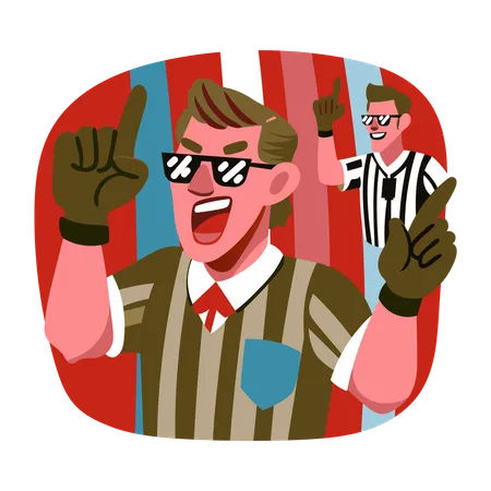 Sports Referee  Illustration