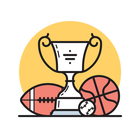 Sports trophy  Illustration