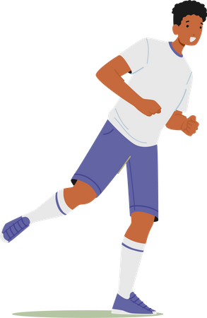 Sportsman playing soccer  Illustration
