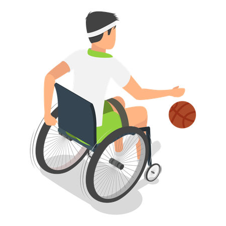 Sportsmen with Disabilities  Illustration