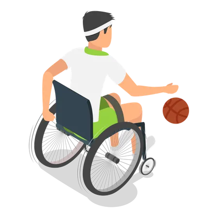 Sportsmen with Disabilities  Illustration