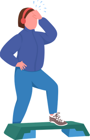 Sportswoman  Illustration