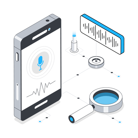 Optimierung der Sprachsuche  Illustration