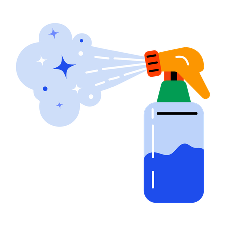 Spray désinfectant  Illustration