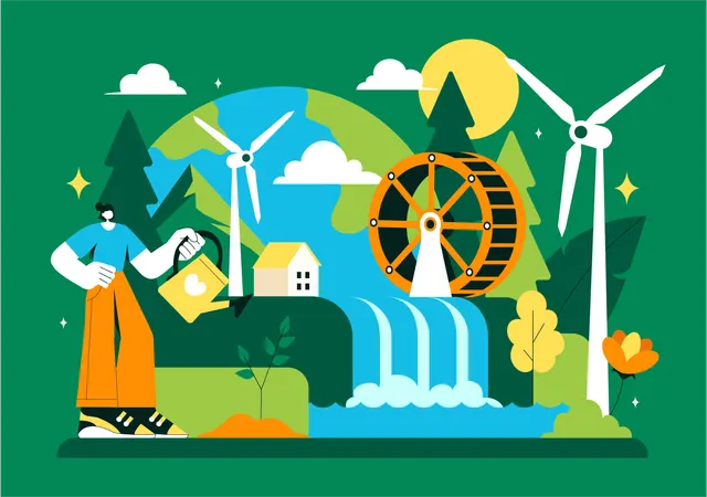 Spreading Environmental Awareness  Illustration
