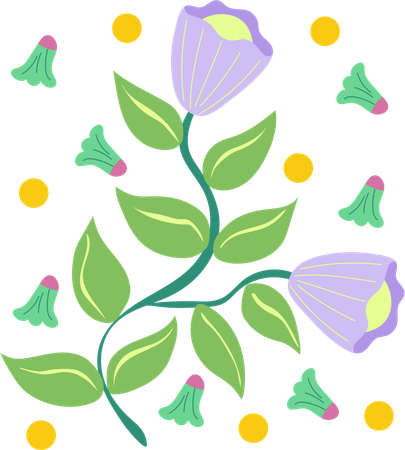 Spring Crocus Awakening  Illustration