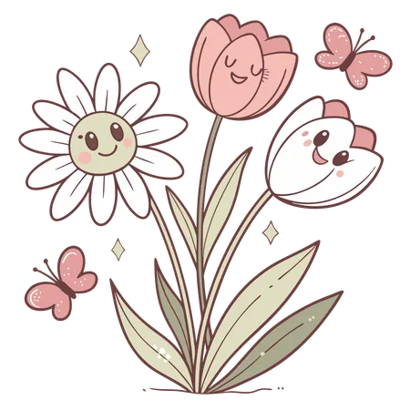 Spring flower  Illustration