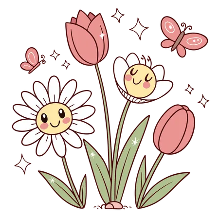 Spring flower  Illustration
