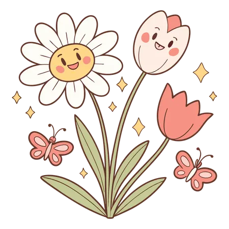 Spring flower  Illustration
