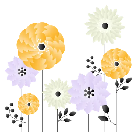 Spring Flowers  Illustration