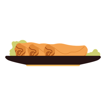 Spring rolls  Illustration