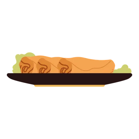 Spring rolls  Illustration