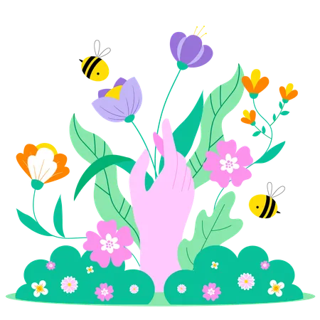 Spring season  Illustration