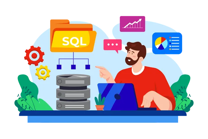 SQL Developer Illustration