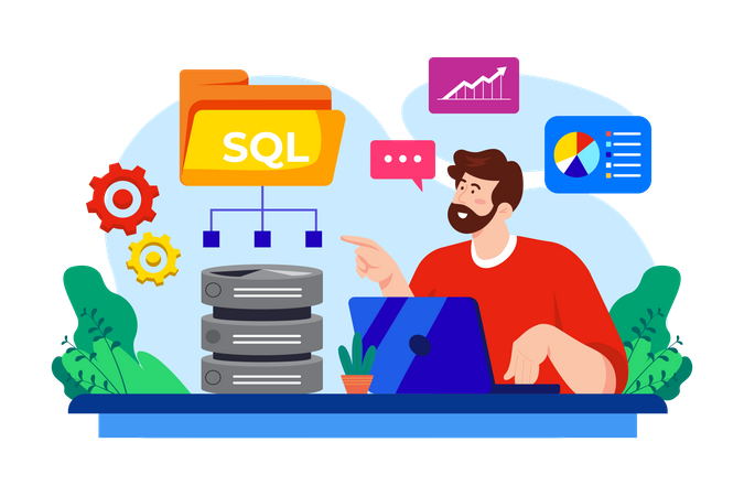 SQL-Entwickler  Illustration