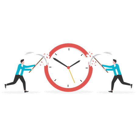 Squeeze out time for business  Illustration