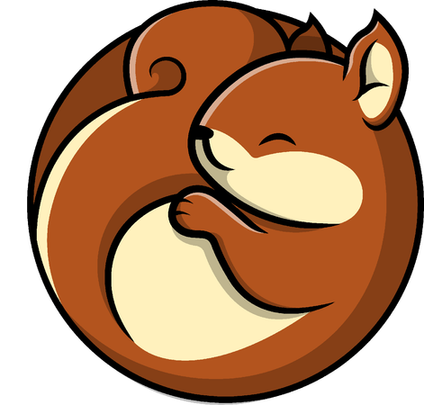 Squirrel Sleeping  Illustration